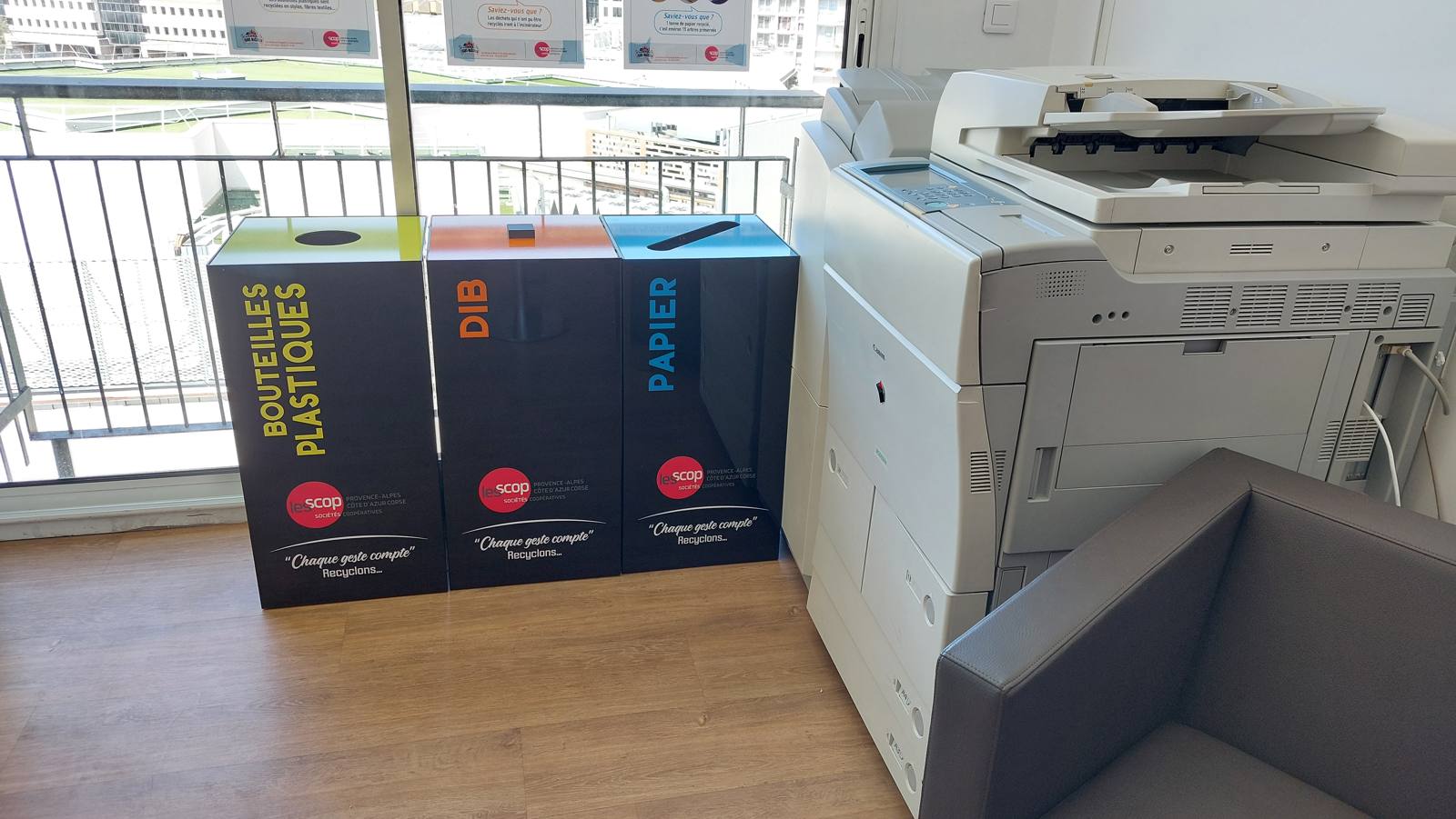 Bornes de tri sélectif en entreprise